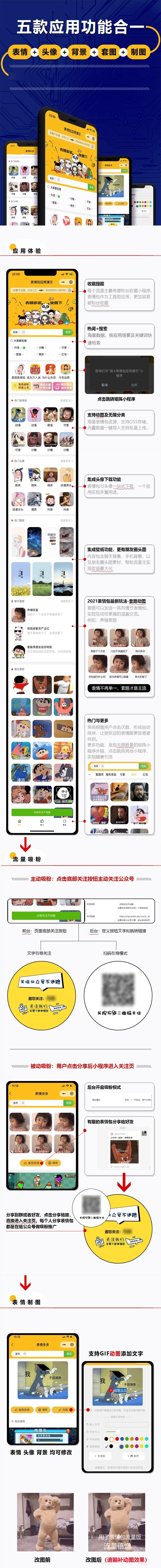 表情包壁纸搞笑图片小程序搭建表情包引流小程序+前端 - 宋马社区