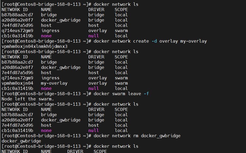 Docker三种自定义网络（bridge、macvlan、overlay ）