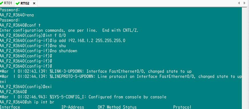 CCNA-学习作业1-简单网络结构路由器初始设置