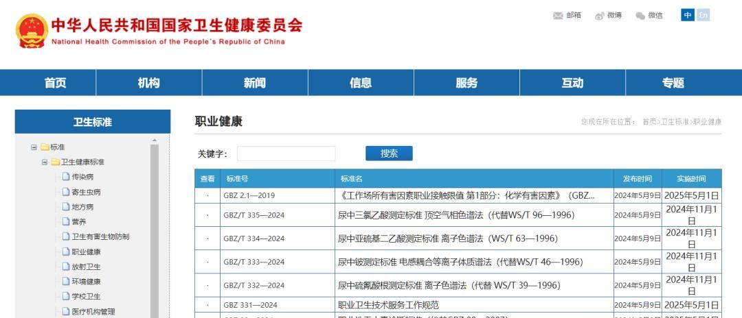 安全法规、规范、标准查询网站