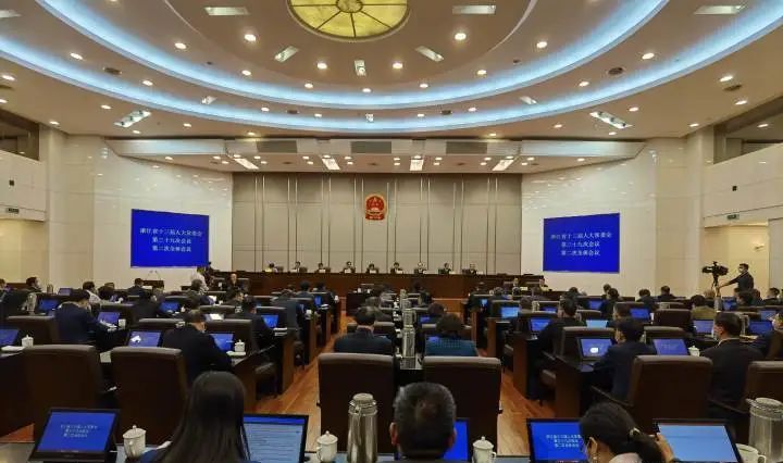 省十三届人大常委会举行第三十九次会议 袁家军出席并讲话 - 宋马