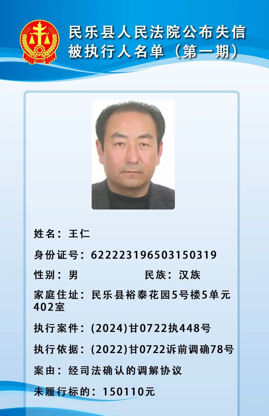 16人！失信被执行人名单→