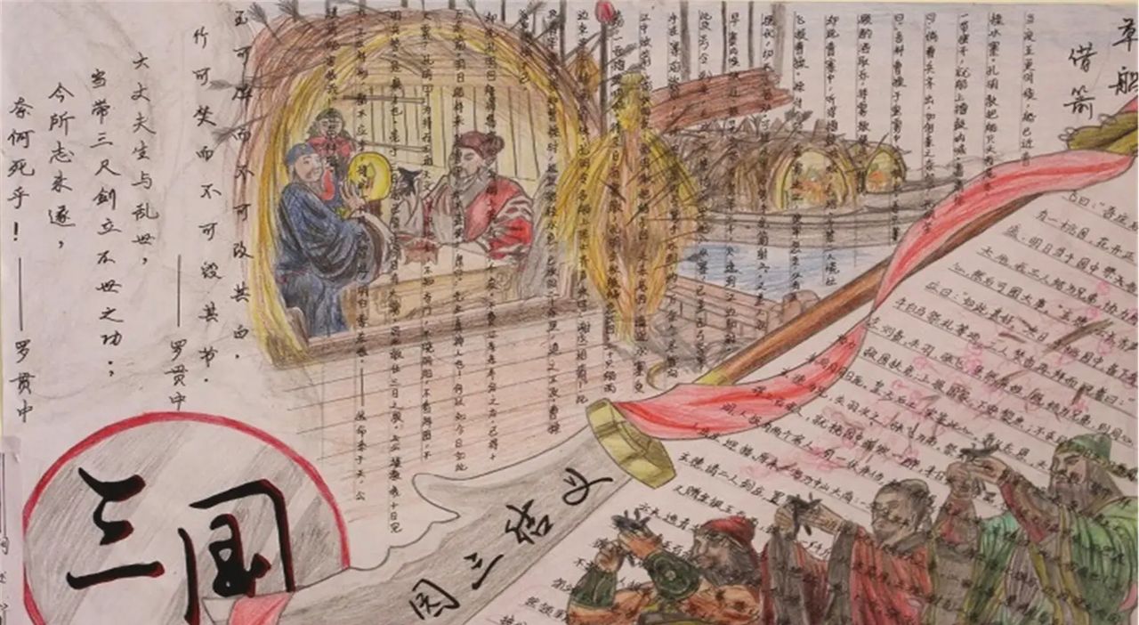 三国演义手抄报|名著读书手抄报系列