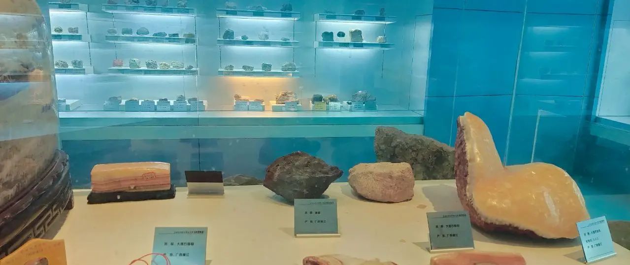 江西应用技术职业学院，地质博物馆岩石照片