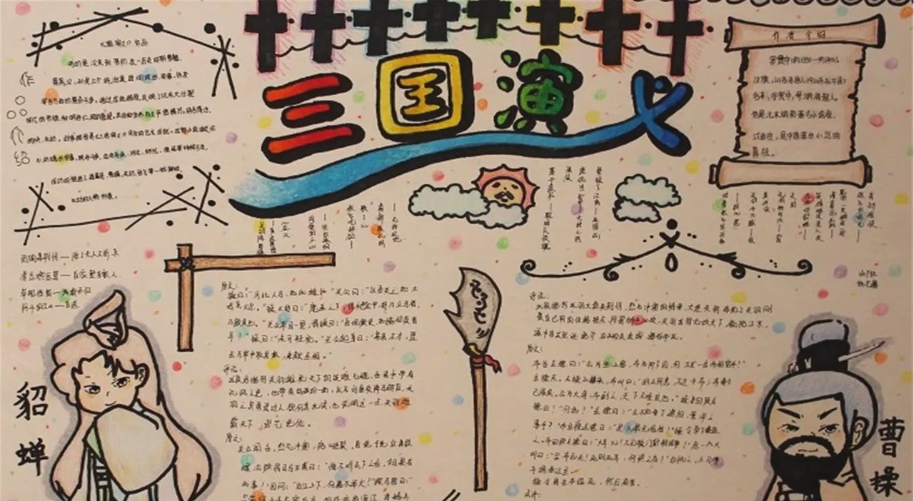 三国演义手抄报|名著读书手抄报系列