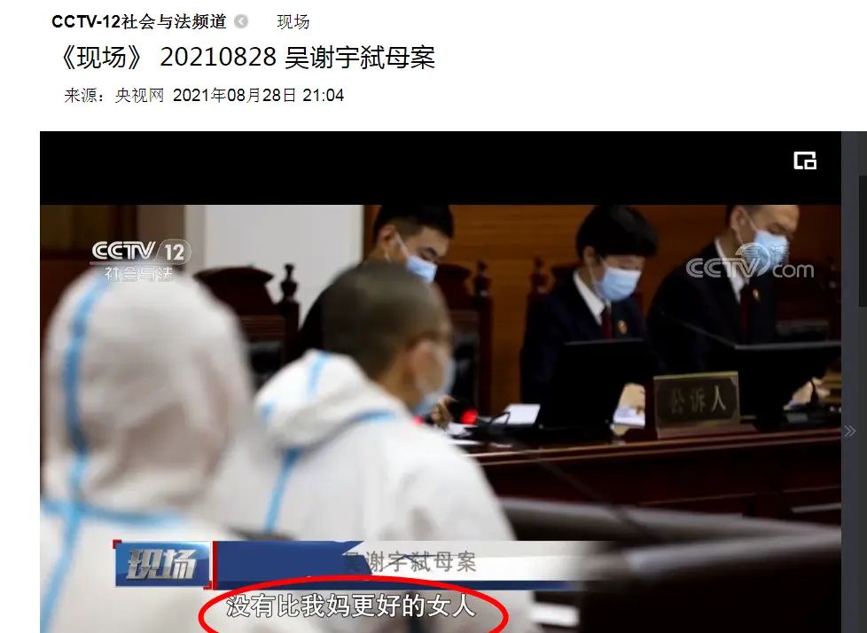 吴谢宇案庭审视频首次披露：称世界上没有比他妈妈更好的“女人、妻子、妈妈” - 宋马