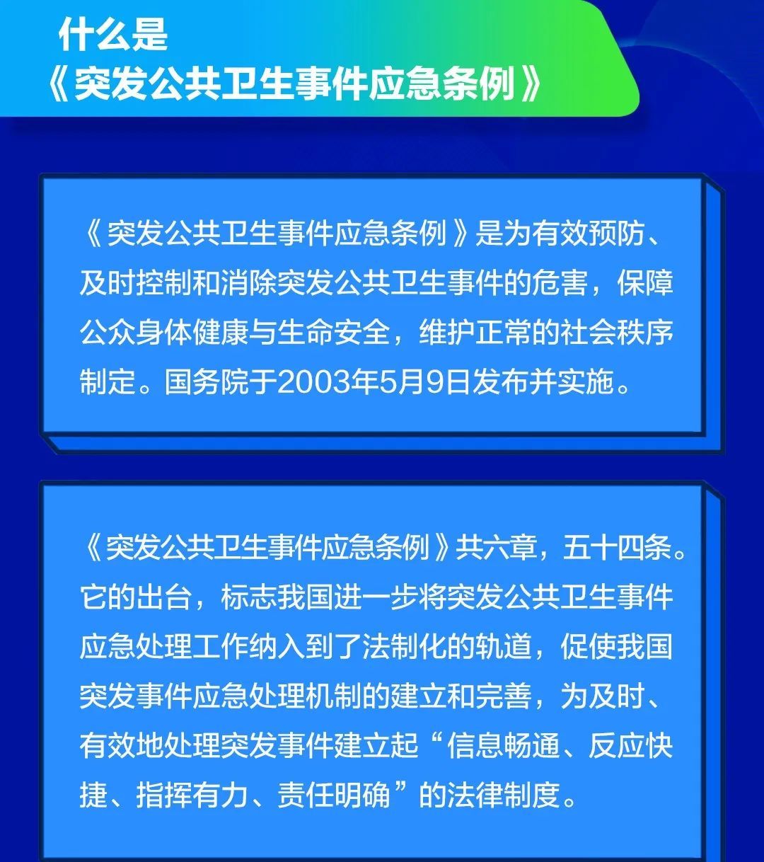 法治热点丨一图读懂《突发公共卫生事件应急条例》