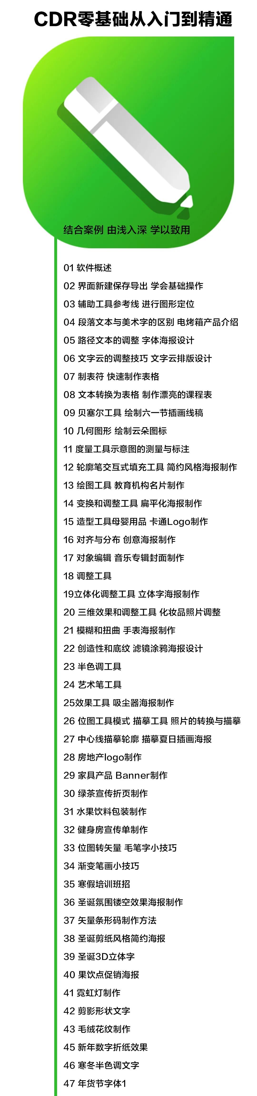 CDR零基础从入门到精通(视频教程)！平面设计软件基础 - 宋马