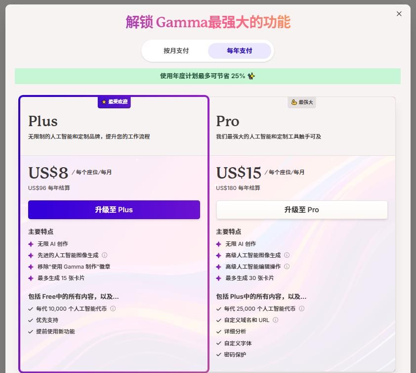 AI产品观察：目前没有人手画PPT了-Gamma