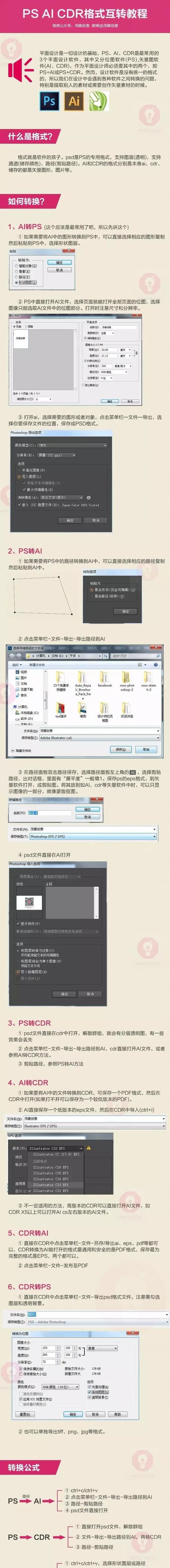 原创丨PS AI CDR文件格式互转方法大全(图)