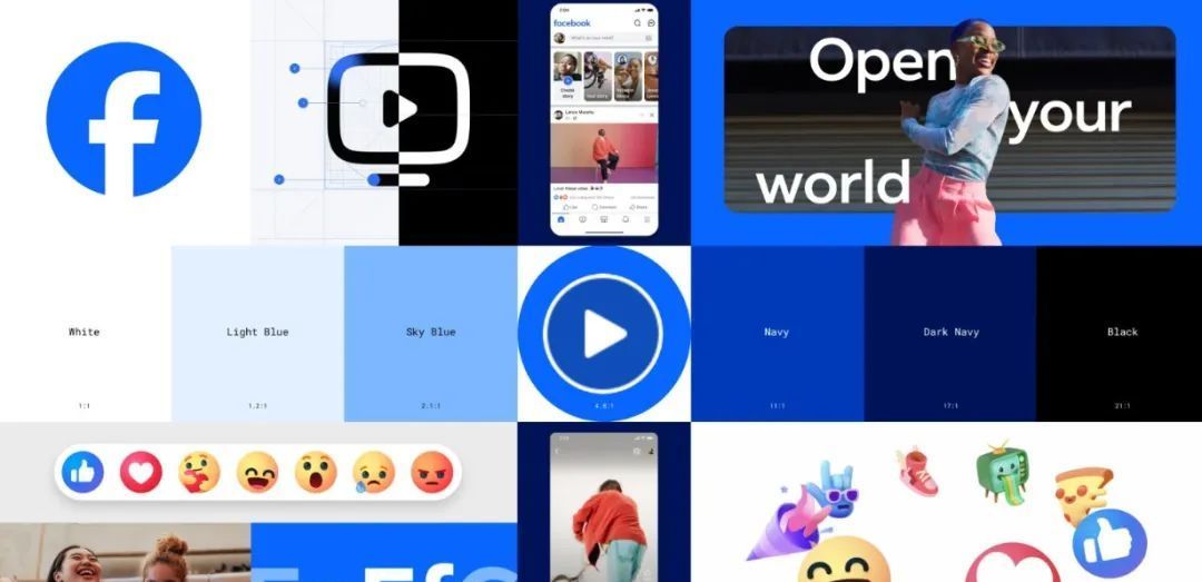 社交软件Facebook更新了标志