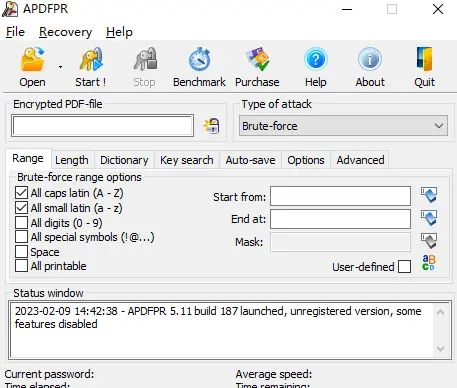 APDFPR-PDF密码破解(可调用显卡加速)【PDF密码破解软件】