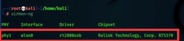 Kali系统使用Aircrack-ng进行暴力破解WIFI密码
