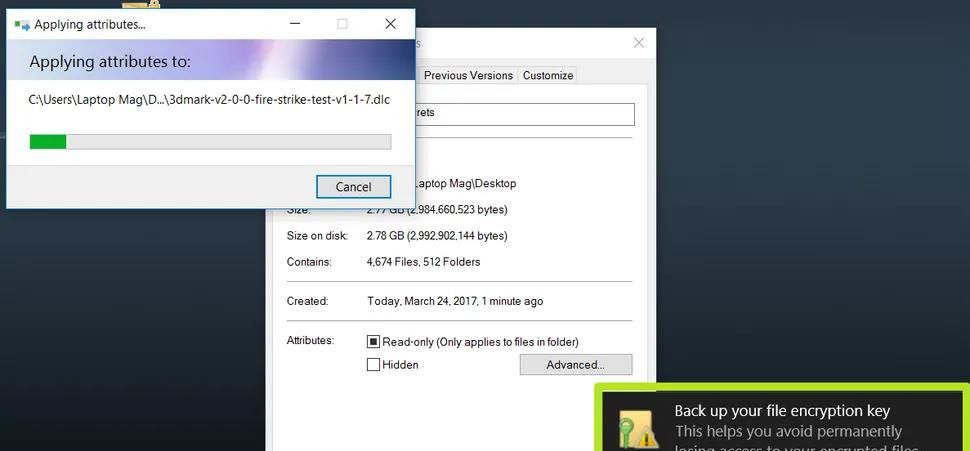 在Windows中加密文件不需要太大努力就可以实现,主要有两种方法