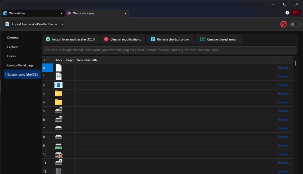 WinPaletter 1.0.9 界面中自由设置Windows 10和11 突显颜色 没有 限制