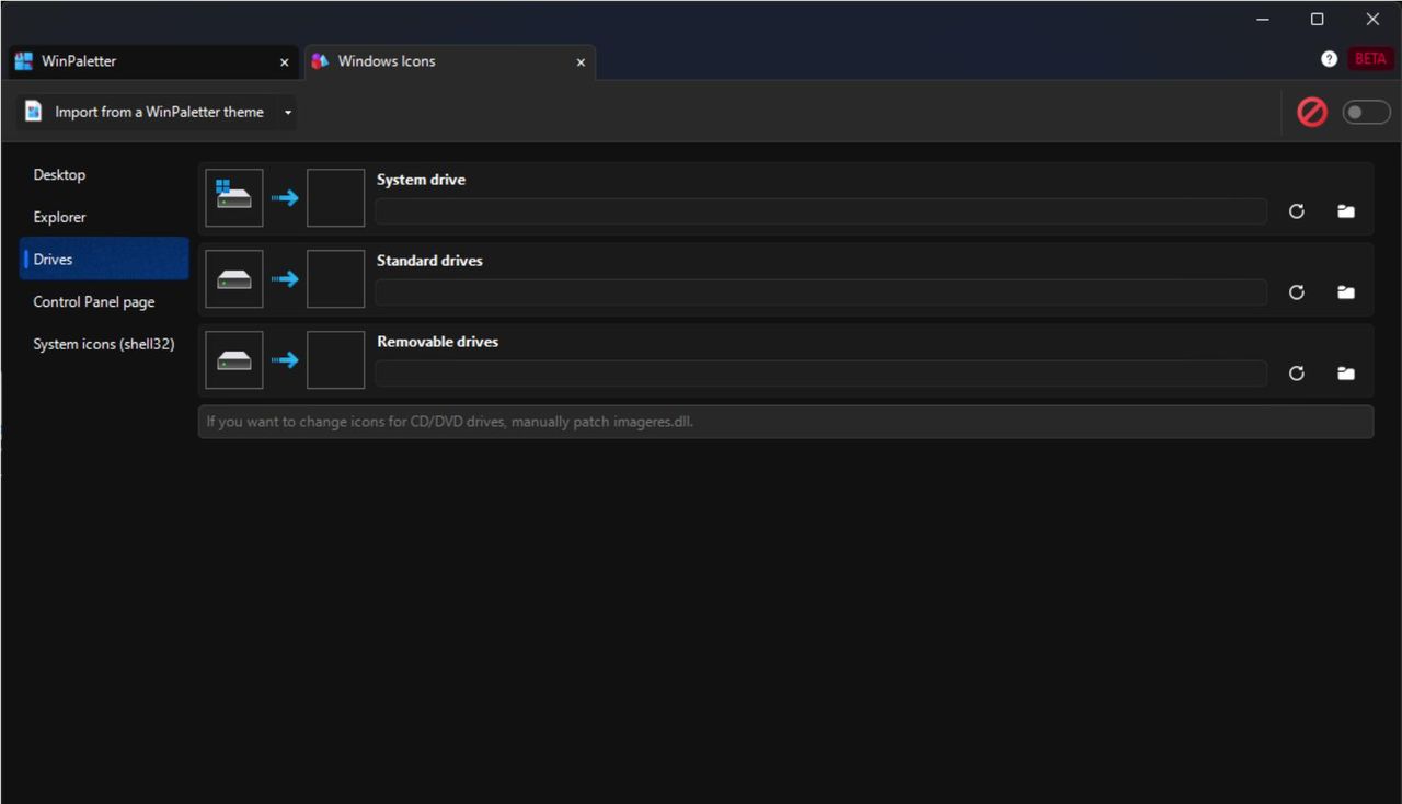 WinPaletter 1.0.9 界面中自由设置Windows 10和11 突显颜色 没有 限制