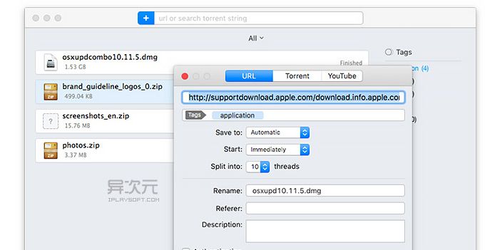 Folx 5 Pro  苹果Mac上替代迅雷的首选下载软件