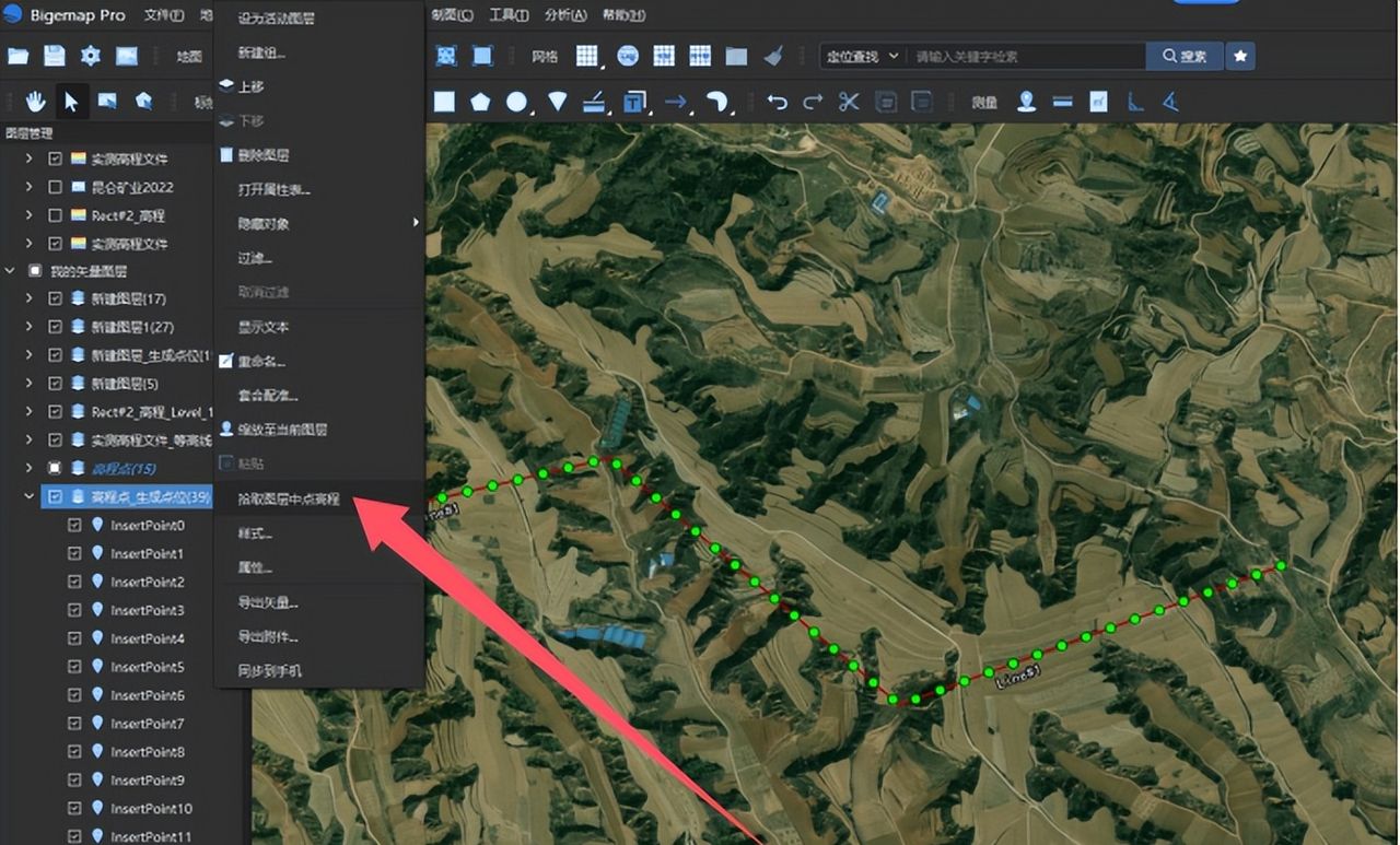 BigemapPro提取高程点（海拔DAT）