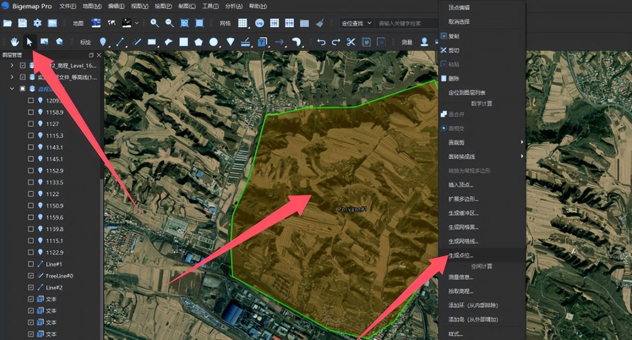 BigemapPro提取高程点（海拔DAT）