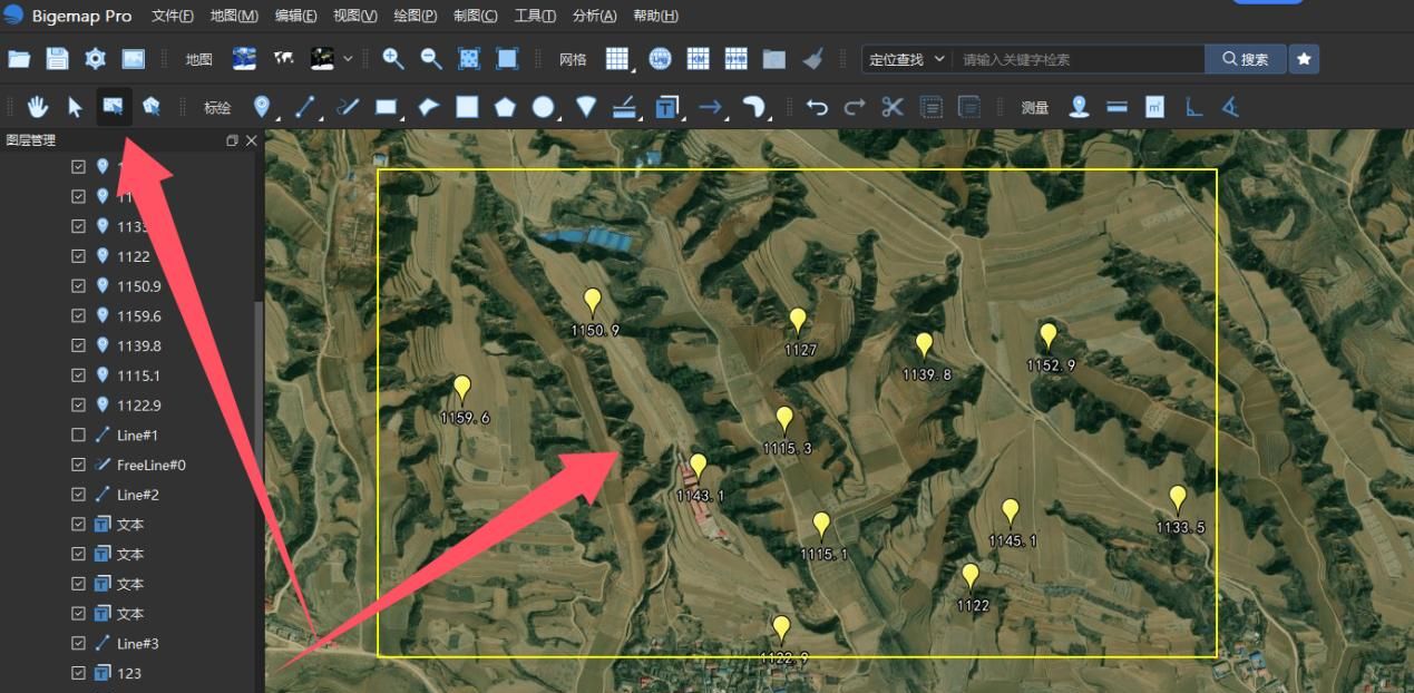 BigemapPro提取高程点（海拔DAT）