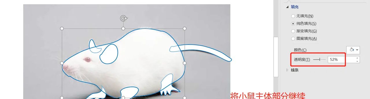 【无机纳米材料科研制图——Visio 0309】使用任意多边形工具描边出小鼠简图