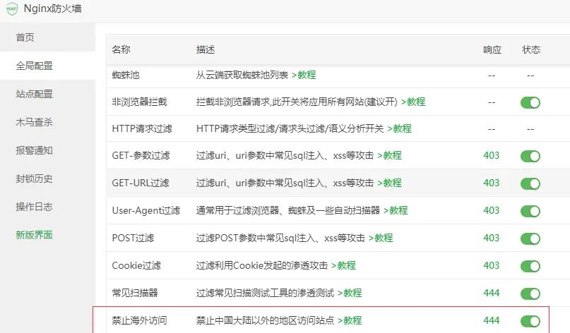 宝塔面板设置系统防火墙禁止国外访问方法汇总