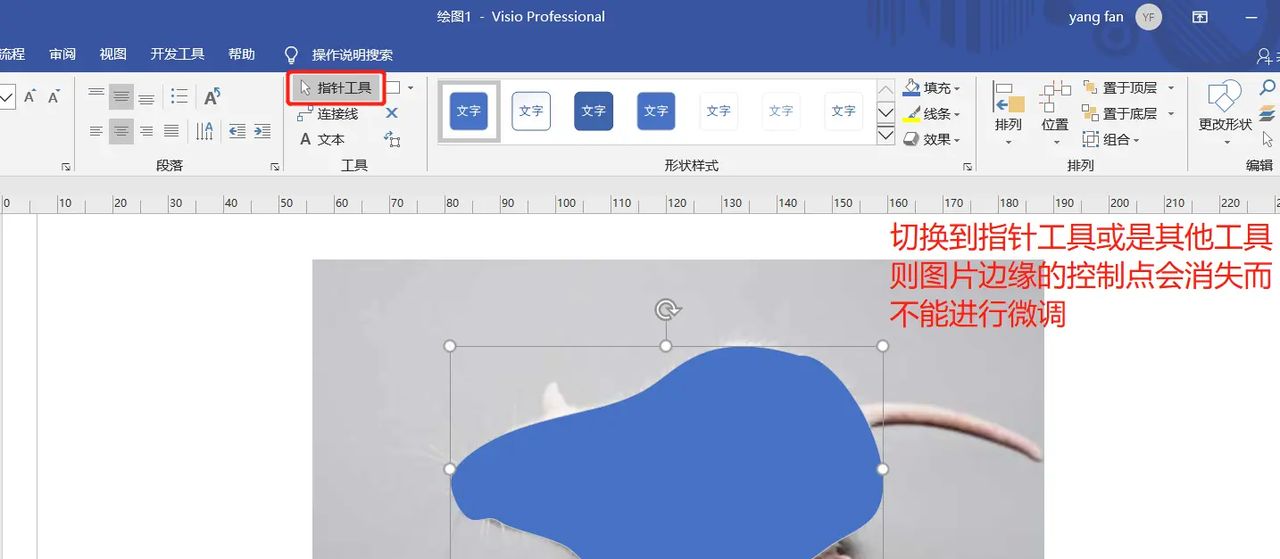 【无机纳米材料科研制图——Visio 0309】使用任意多边形工具描边出小鼠简图