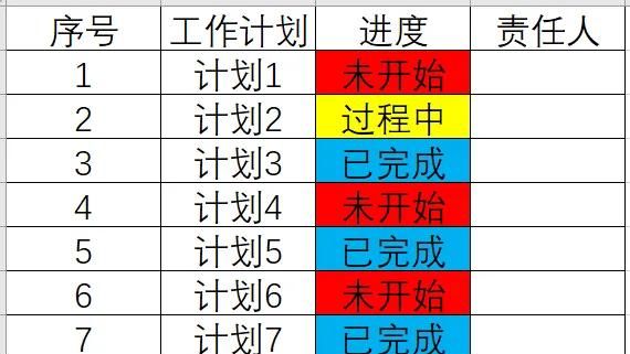 Excel下拉列表选择并填色