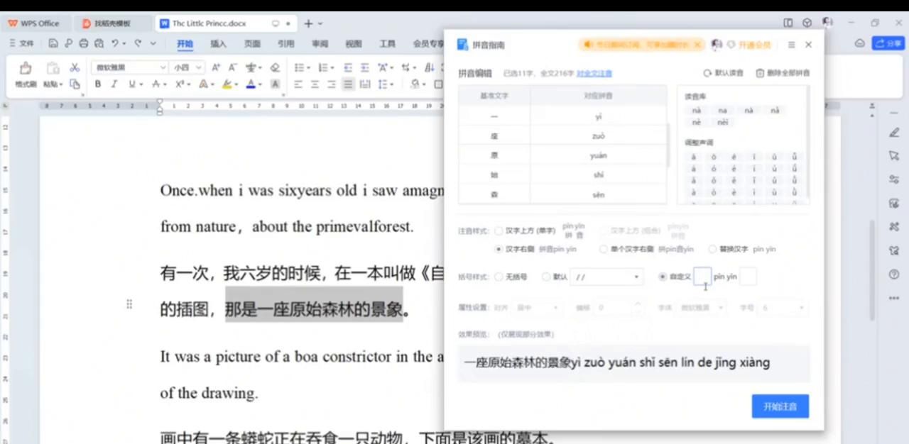 零基础玩转office之word（6）拼音指南与更改大小写