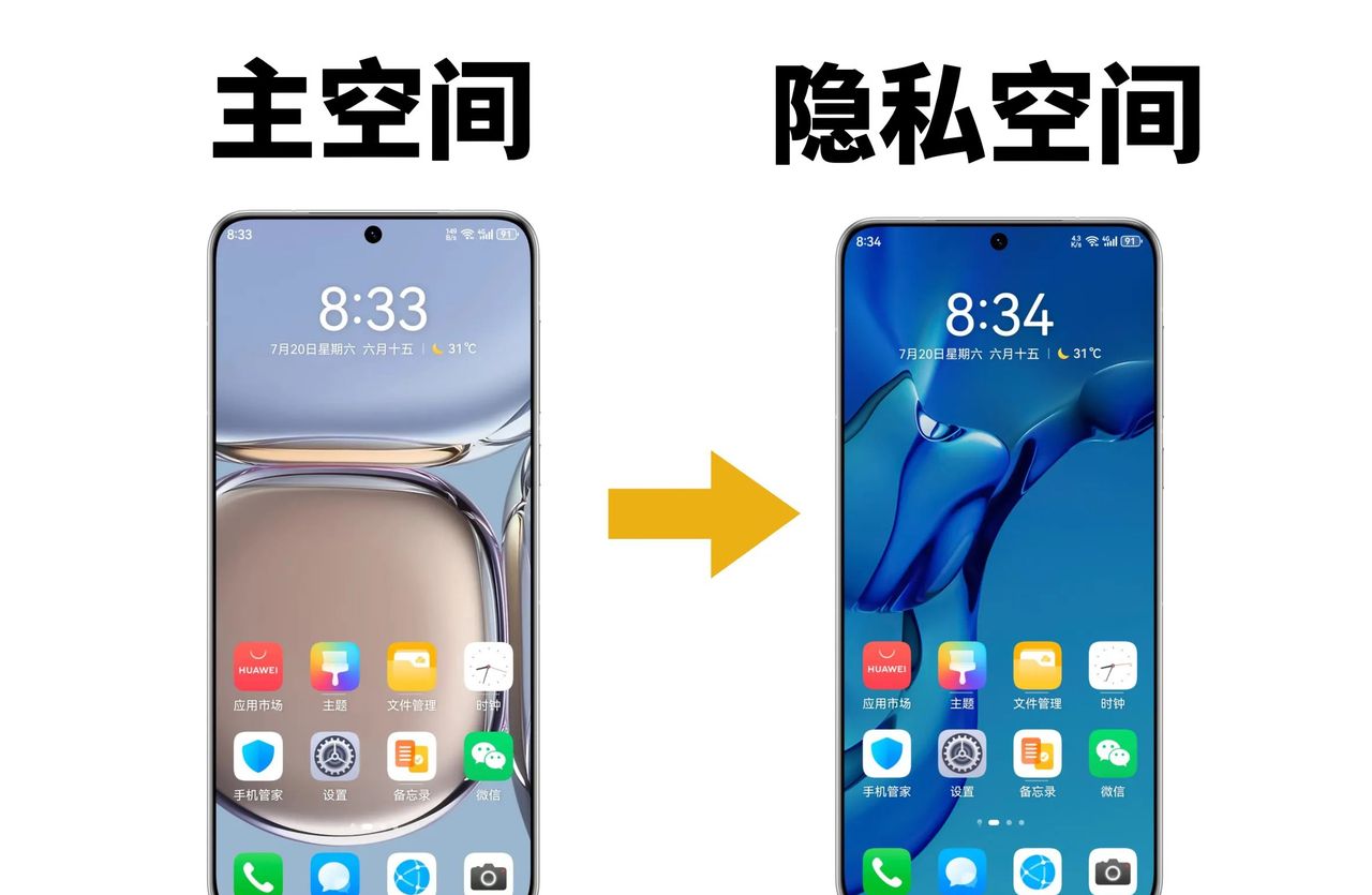 华为手机可以设置两个系统，登录3个微信，这功能太好用了