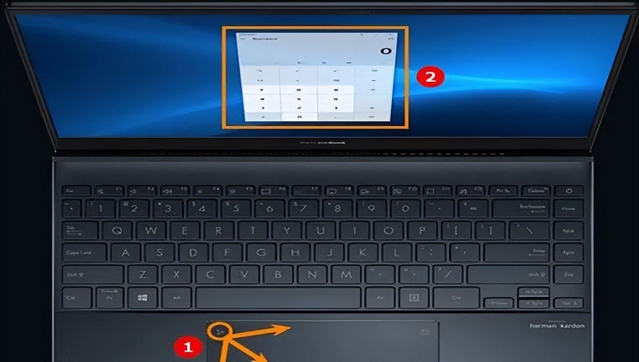 只需1秒钟，触摸板变小键盘/手写板！
