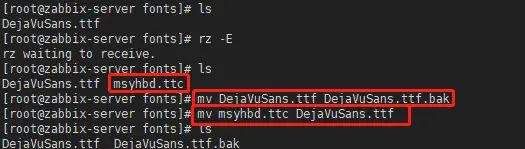 3、zabbix5.0监控安装完成后的两个问题：1、zabbix-web界面提示zabbix-server监控异常 2、zabbix-web界面字体乱码