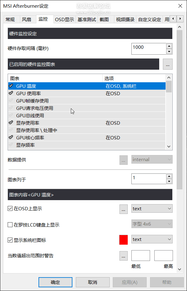 微星小飞机 MSI afterburner 4.6.6-B5主界面与内置RTSS完全汉化包