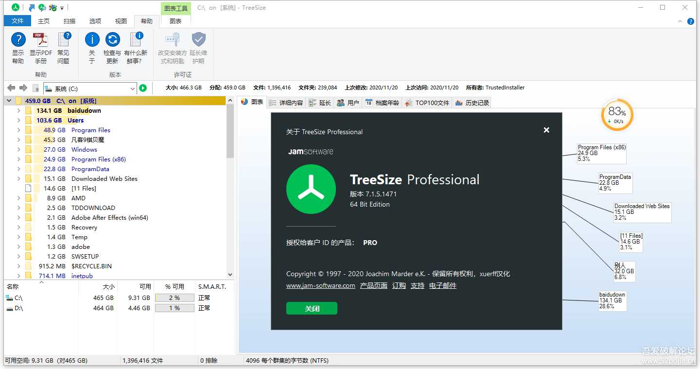TreeSize Professional 7.1.5.1471 汉化版 - 宋马
