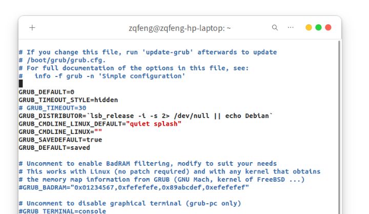 Ubuntu20.04更换系统默认启动内核