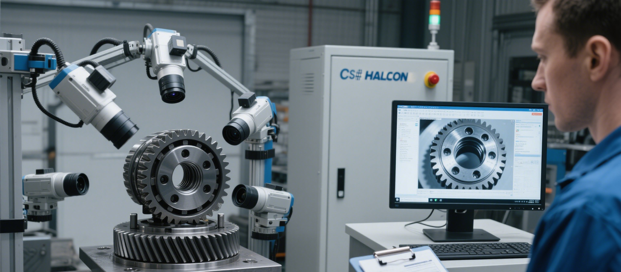 【C# + HALCON 机器视觉】机器视觉在变速箱齿轮齿形精度检测中的实战应用 - 宋马