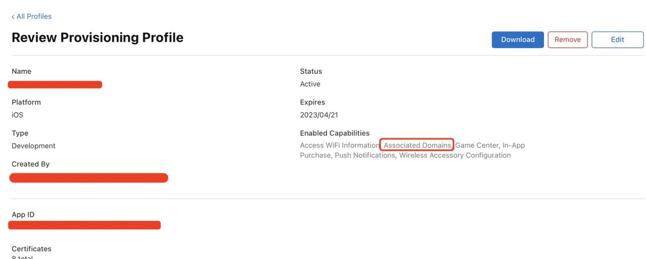 iOS Universal link 配置