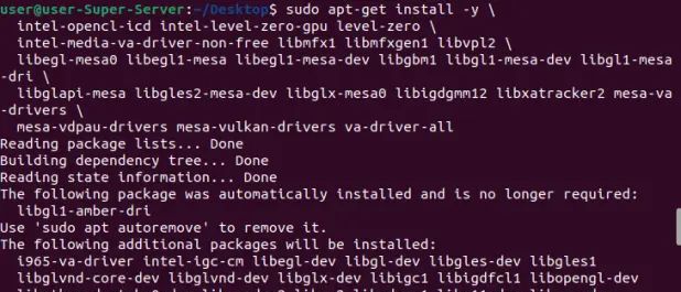 在ubuntu22.04上安装英特尔锐炫独立显卡的驱动程序
