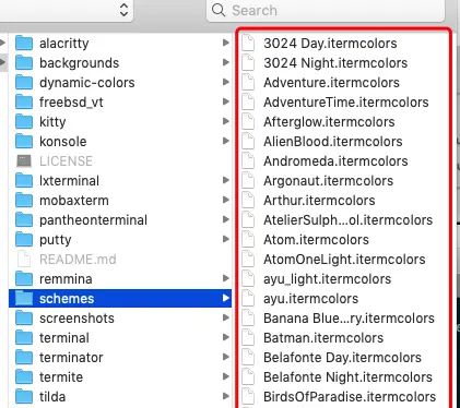 iterm2怎么设置主题颜色