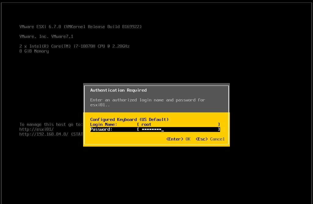 [Esxi6.7] ssh 密码登录及磁盘直通设置