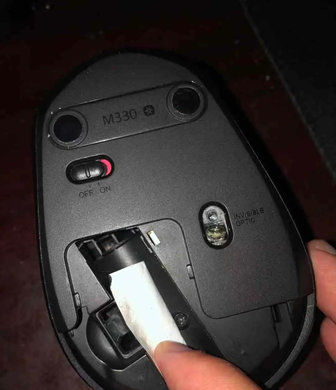 罗技 M330 鼠标不灵敏维修方法