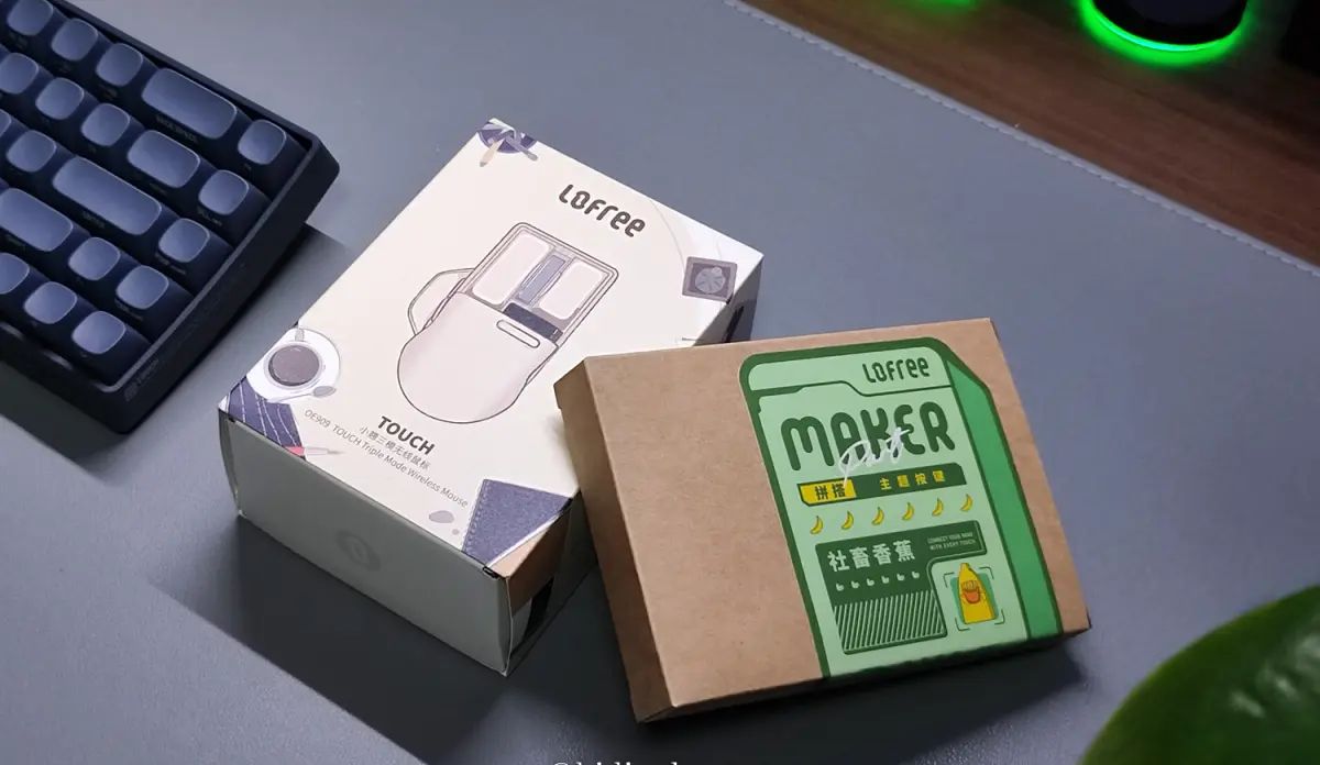 鼠标也可以百变换装？洛斐小翘三模无线鼠标，双键客制化真香！