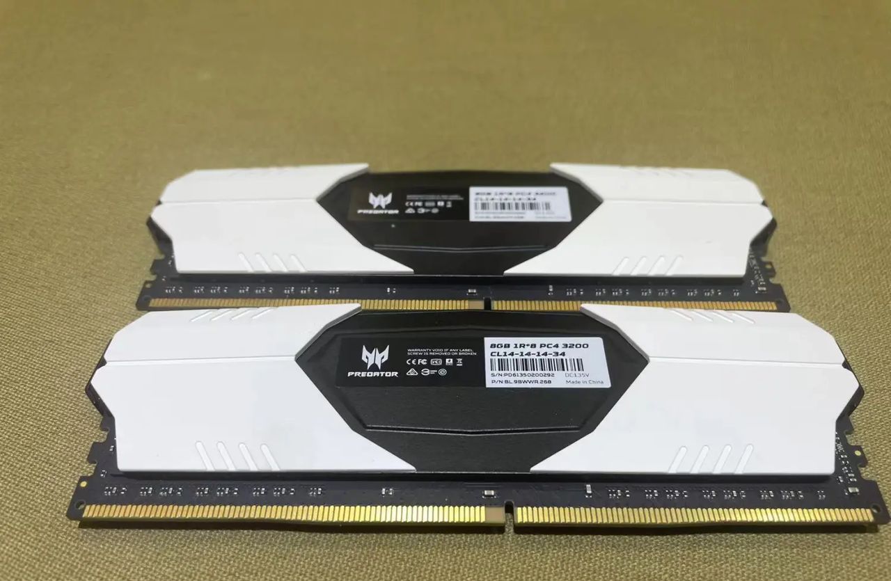 B-DIE 内存中的性价比--宏碁掠夺者Predator 3200MHz