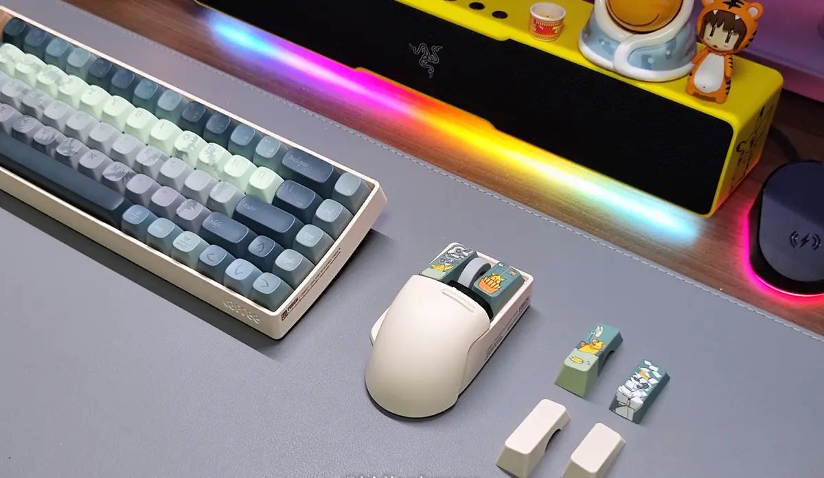 鼠标也可以百变换装？洛斐小翘三模无线鼠标，双键客制化真香！