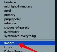iterm2怎么设置主题颜色
