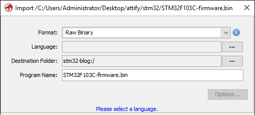 在 Ghidra 中分析裸机固件二进制文件 - 宋马
