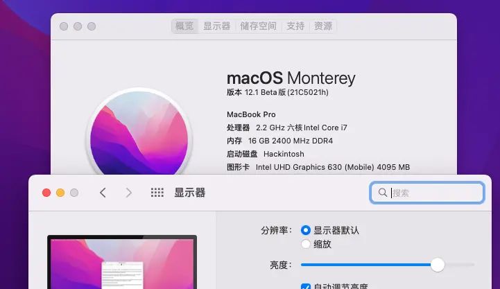 黑苹果OpenCore迁移 （火影地狱火x6 i7-8750H）