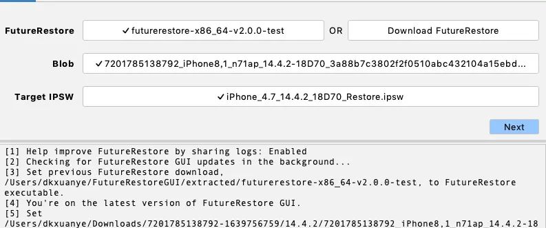 免越狱shsh2从 iOS 15 降级到iOS 14，支持苹果6S/7/8/X/，降级不迷路
