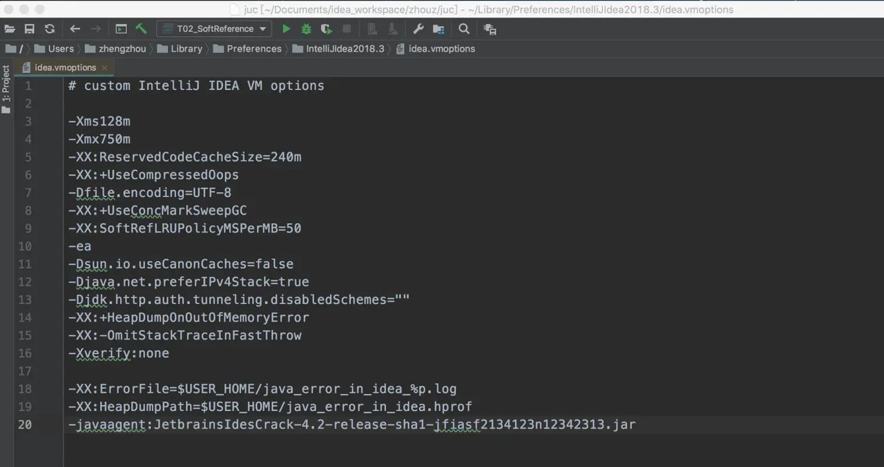 Idea中设置JVM参数
