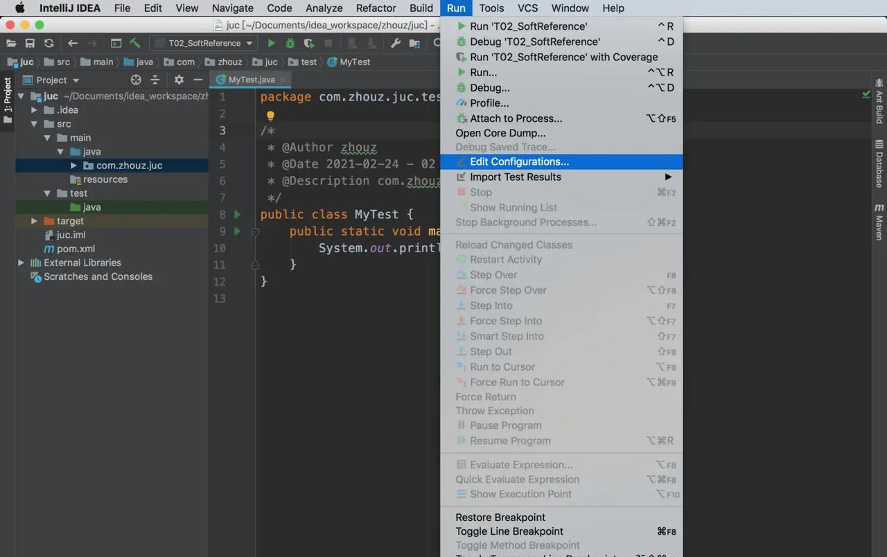 Idea中设置JVM参数